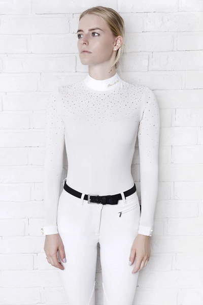 Koszula konkursowa Fleur de Lys Equestrian Holly - kremowa