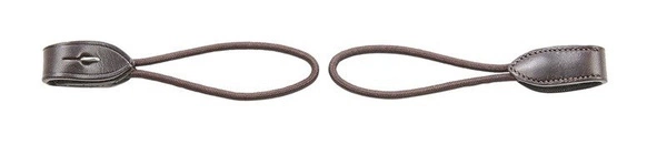 Paski do pelhamu długie - brąz