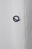 Damskie bryczesy Eqode by Equiline Delma z lejem kolanowym Q-Grip - białe
