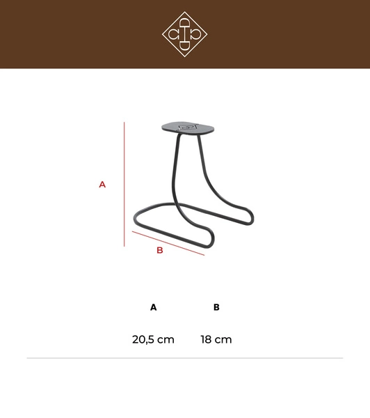 Stojak na kask Kentucky - srebrny