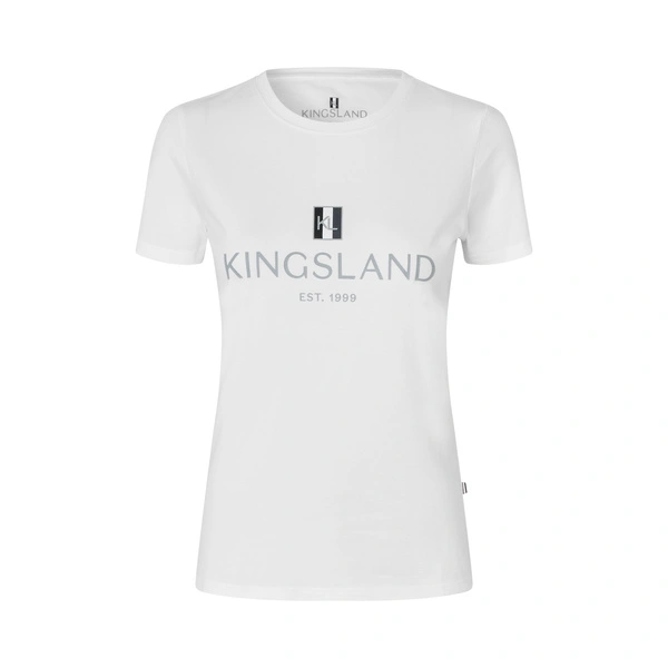 Damska koszulka treningowa Kingsland Classic Ladies Logo T-shirt - biała