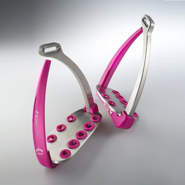 Strzemiona Veredus Vita Stirrup Steel1 - różowe