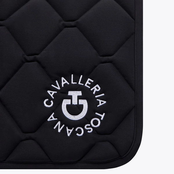 Czaprak Cavalleria Toscana Orbit Quilted - czarny z białym logo