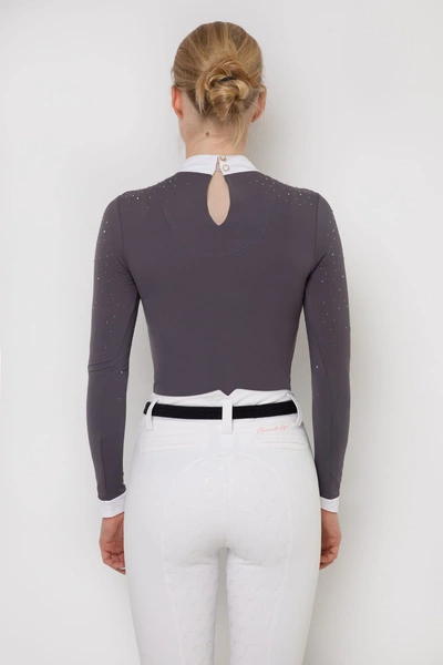 Koszula konkursowa Fleur de Lys Equestrian Holly - szara