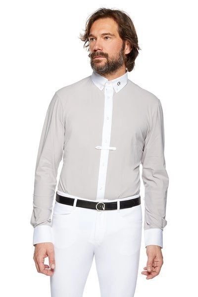 Męska koszula konkursowa z długim rękawem Ego7 - szara