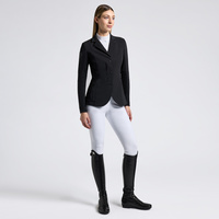 Damski frak R-EVO Light Tech Knit Zip Cavalleria Toscana GGD037 - czarny