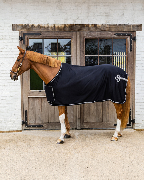 Kentucky derka polarowa Prize Giving Cooler Fleece Rug - granatowa