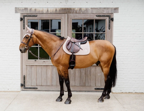 Kentucky czaprak Onion Quilt 3D Logo - old rose