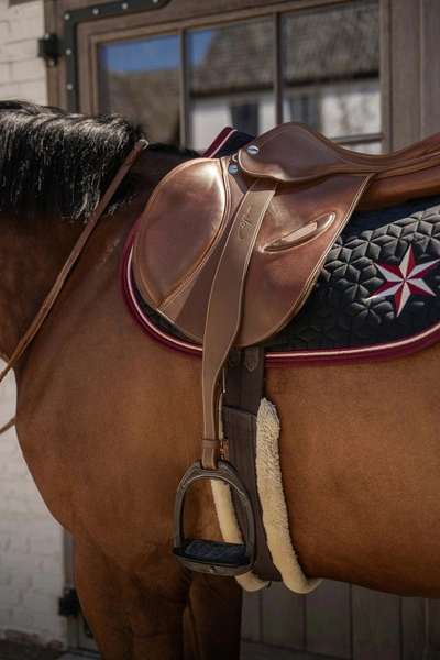 Puśliska Dy'on Leather Stirrup Straps Mono - jasny brąz
