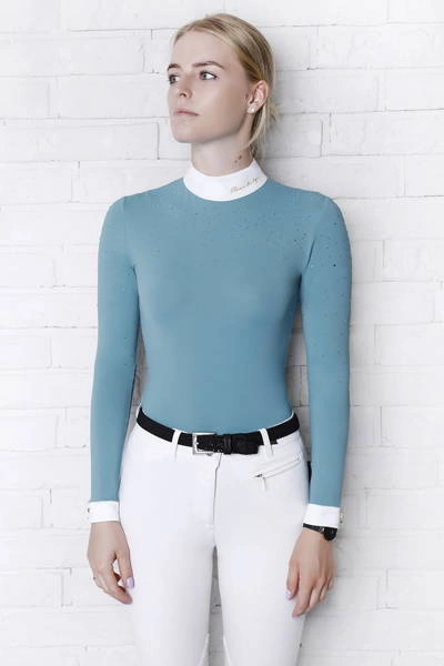 Koszula konkursowa Fleur de Lys Equestrian Holly - miętowa