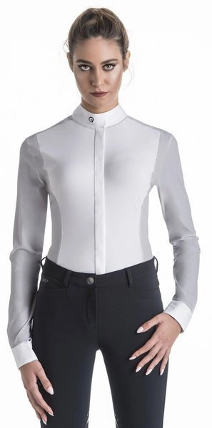 Damska koszula konkursowa z długim rękawem Ego7 Shirt ML - szara