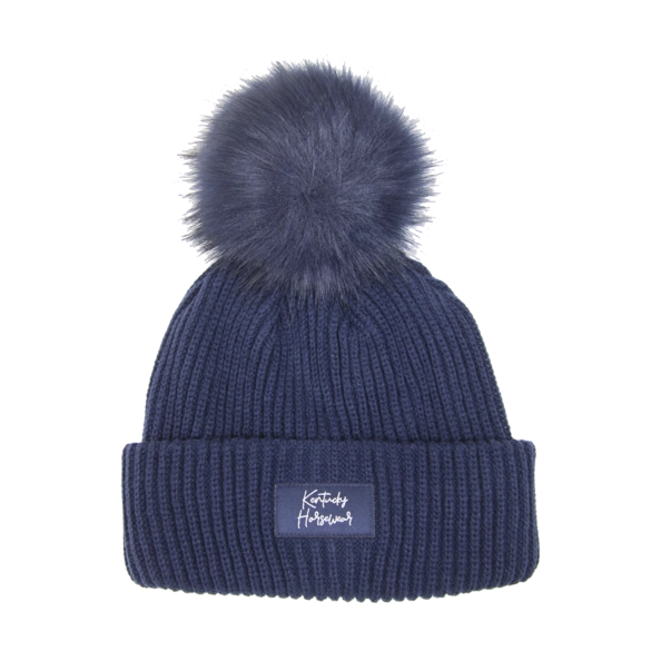 Czapka zimowa Kentucky Pompom - granatowa