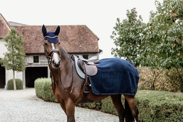  Kentucky półderka do jazdy Quater Rug Heavy Fleece - granatowa