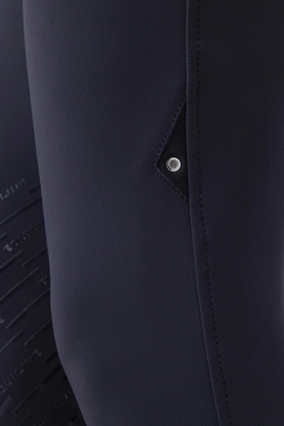 Męskie bryczesy Equiline Bartek z lejem kolanowym BX-TECH - granatowe