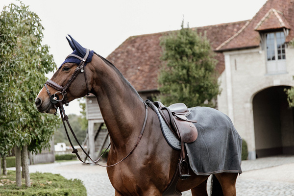  Kentucky półderka do jazdy Quater Rug Heavy Fleece - szara