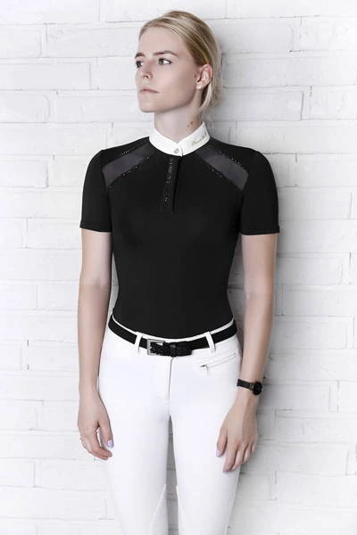 Koszula konkursowa Fleur de Lys Poppy Short - czarna