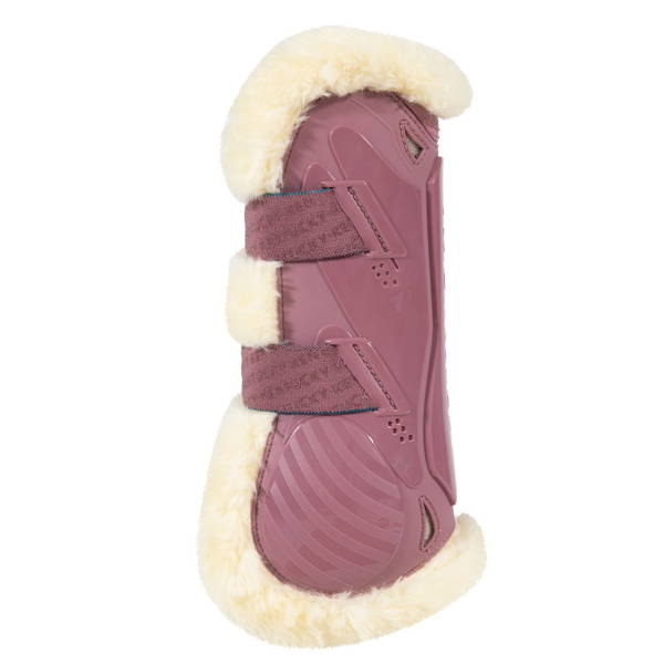  Kentucky Bamboo Vegan Sheepskin Tendon Boots Elastic na przednie nogi - różowe