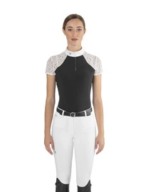 Damska koszula konkursowa z krótkim rękawem Ego7 Florentine MC - czarna