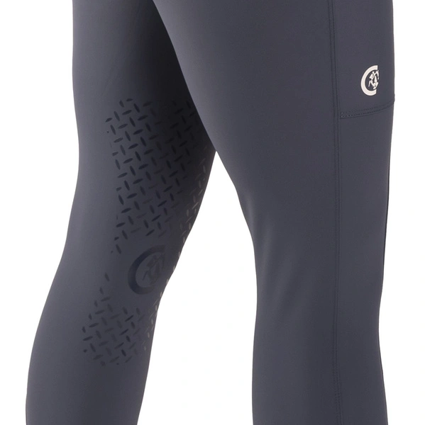 Damskie legginsy Kentucky Classic z kolanowym lejem - niebieskie