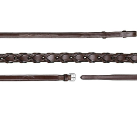 Plecione skórzane wodze 5/8'' Dy'on US Hunter - czarne