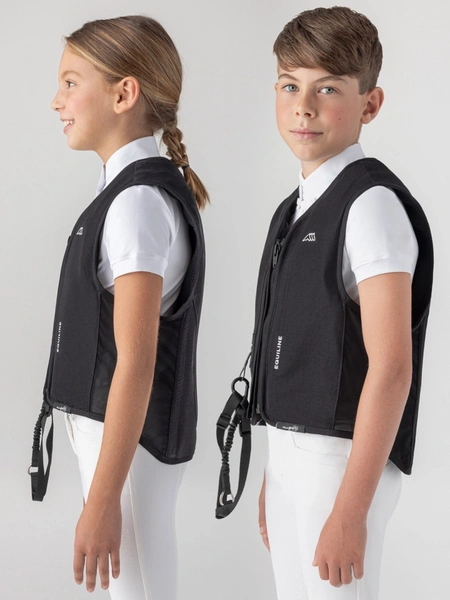 Dziecięca kamizelka ochronna wybuchowa Equiline Airbag KID - czarna