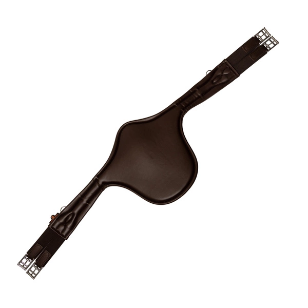Kentucky anatomiczny popręg Anatomic Stud Girth z fartuchem - brązowy