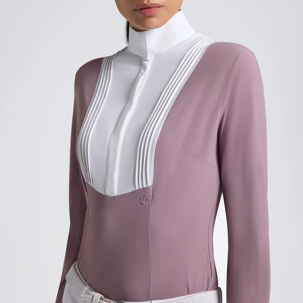 Koszula konkursowa Cavalleria Toscana CAD097 - różowa