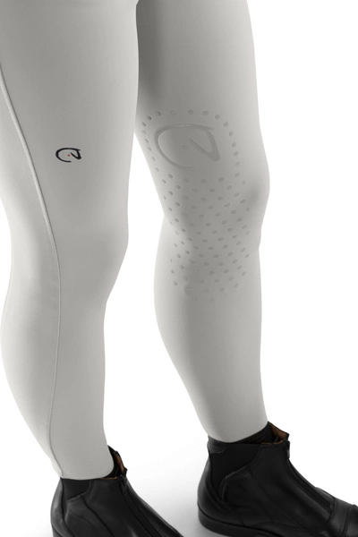 Damskie bryczesy Ego7 EJ z kolanowym lejem - jasnoszare