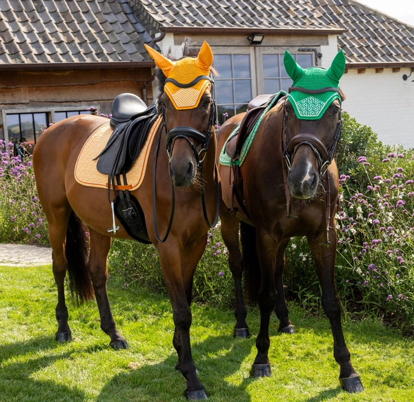 Nauszniki Kentucky Wellington Velvet Printing - pomarańczowe