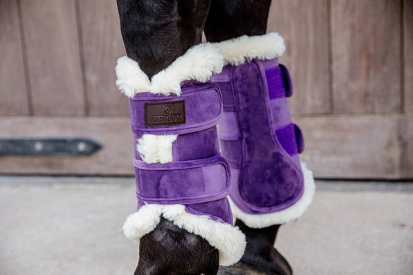 Kentucky ochraniacze Velvet Contrast - fioletowe