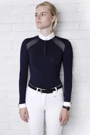 Koszula konkursowa Fleur de Lys Poppy - granatowa