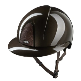 Kask KEP Smart NOVA POLO Polish Star Brown - brązowy z brązowymi paskami