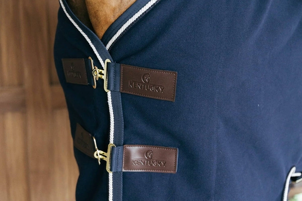 Derka wełniana Kentucky Fleece Rug Vegan Wool - granatowa