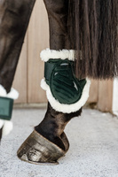Kentucky Ochraniacze Vegan Sheepskin Young Horse Fetlock Velvet na zadnie nogi - ciemna zieleń