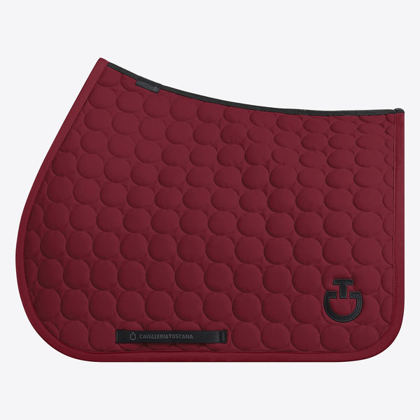 Czaprak Circle Quilted Jumping Saddle Pad - bordo