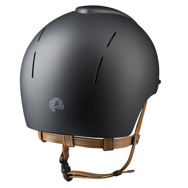 Kask KEP Smart NOVA Textile Star Silver - czarny z brązowymi paskami