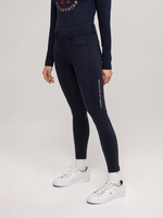 Ocieplane legginsy Tommy Hilfiger Vermont - granatowe