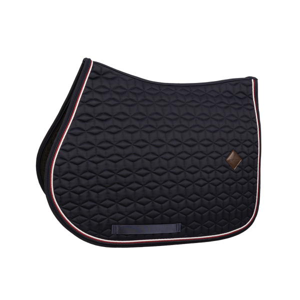 Kentucky czaprak Classic Custom - granatowy z bordowo-białym sznureczkiem