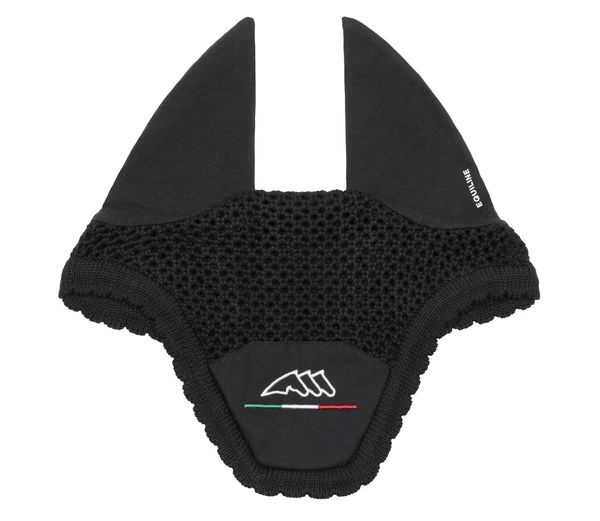 Komplet czaprak + nauszniki Equiline EQflaggy - czarny