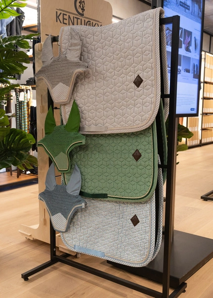 Nauszniki Kentucky Wellington Velvet Printing - szary / biały