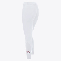 Bryczesy Cavalleria Toscana Mini Orbit Flock - białe