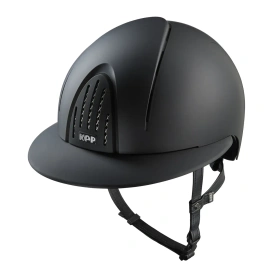 Kask KEP Smart NOVA POLO Textile - czarny z czarnymi paskami