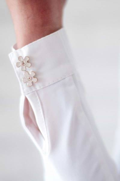 Koszula konkursowa Fleur de Lys Equestrian Ruby - biała