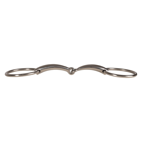 Velari wędzidło Snaffle Single Jointed Loose Ring Stainless Steel 14 mm