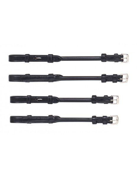 Rurkowe paski wędzidłowe do ogłowia munsztukowego Equiline CP0004 - czarne