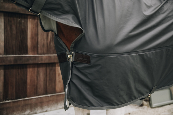 Kentucky derka przeciwdeszczowa do jazdy RainCoat Hurricane - szara