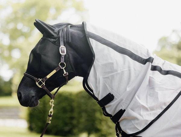 Kentucky maska na owady Classic - z uszami czarna