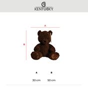 Kentucky zabawka do boksu Bear - brązowy