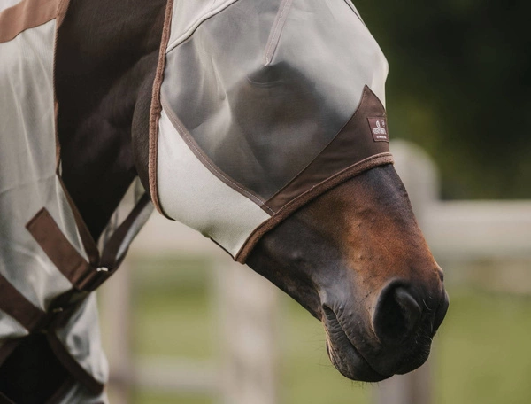 Kentucky maska na owady Classic - z uszami beżowa