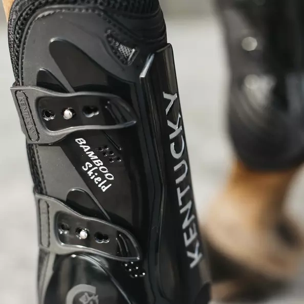 Kentucky Bamboo Tendon Boots Elastic na przednie nogi - czarne